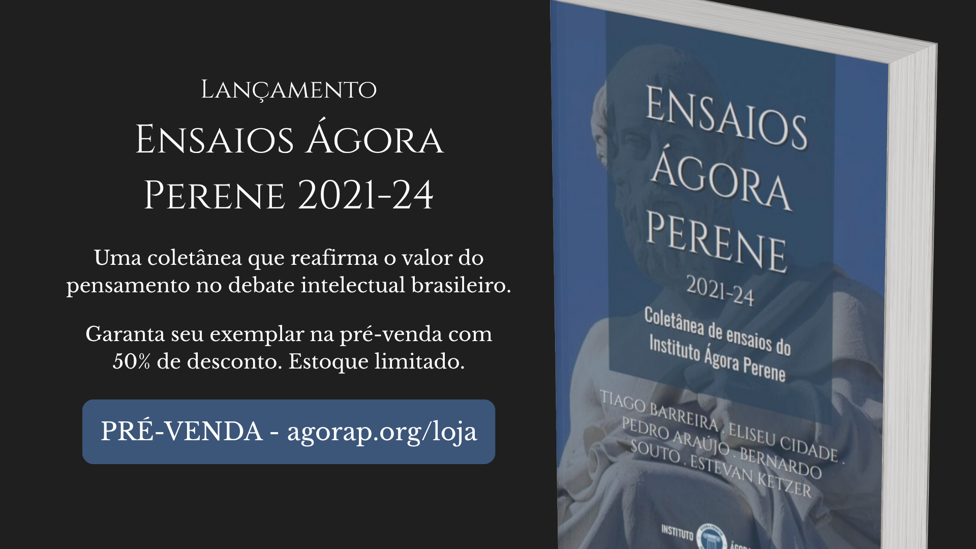 Instituto Ágora Perene lança livro Ensaios Ágora Perene